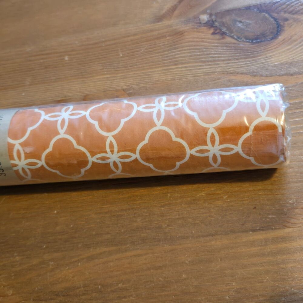 Recollections Handmade Craft Paper Orange Trellis 4 Sheets, 14” x 3ft